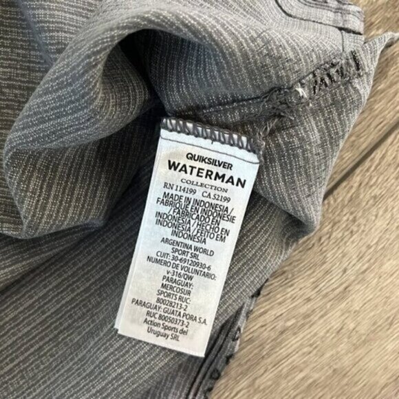 𝅺QUIKSILVER waterman collection mens shirts size XXL - Picture 4 of 7